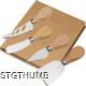 Picture of 4-PIECES CHEESE SET in Beige
