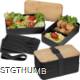 Picture of LUNCH BOX with Two Compartments in Black