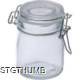 Picture of LOCKABLE STORAGE JAR, 150 ML in Clear Transparent
