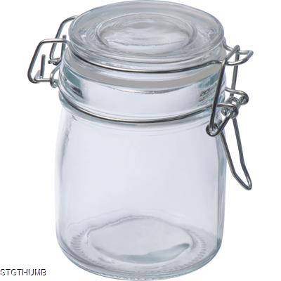 Picture of LOCKABLE STORAGE JAR, 150 ML in Clear Transparent