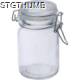 Picture of LOCKABLE STORAGE JAR, 200 ML in Clear Transparent