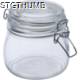 Picture of LOCKABLE STORAGE JAR, 400 ML in Clear Transparent