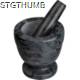 Picture of MARBLE STONE MORTAR in Anthracite Grey