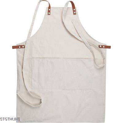 Picture of HIGH VALUE APRON MADE FROM COTTON in Beige.