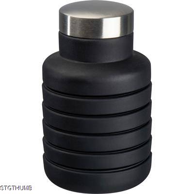 Picture of EXTENDABLE SILICON DRINK BOTTLE in Black.