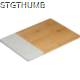 Picture of BAMBOO AND MARBLE CUTTING BOARD in White