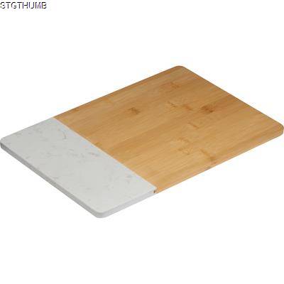 Picture of BAMBOO AND MARBLE CUTTING BOARD in White