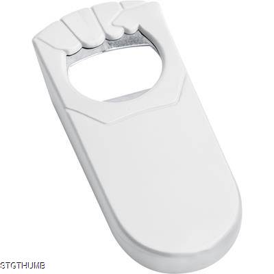 Picture of BOTTLE OPENER in White.