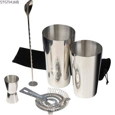 Picture of COCKTAIL SET in Silvergrey.