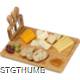 Picture of BAMBOO CHEESE SET in Beige