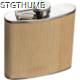 Picture of HIP FLASK with Bamboo Cover in Beige