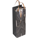Picture of GIFT BAG MAN & WOMAN - SIZE FOR a WINE BOTTLE in Black 