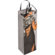 Picture of GIFT BAG MAN & WOMAN - SIZE FOR a WINE BOTTLE in Silvergrey 