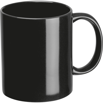 Picture of CERAMIC POTTERY MUG in Black.