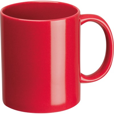 Picture of CERAMIC POTTERY MUG in Red.