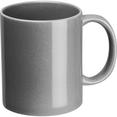 Picture of CERAMIC POTTERY MUG in Silvergrey