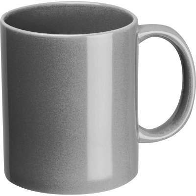 Picture of CERAMIC POTTERY MUG in Silvergrey.