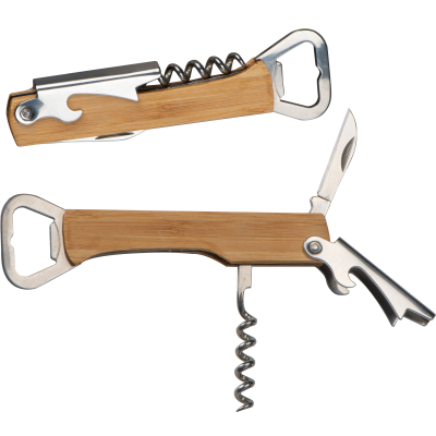 Picture of CORKSCREW BOTTLE OPENER with Bottle Opener in Beige.