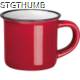 Picture of CERAMIC POTTERY ESPRESSO MUG in Red