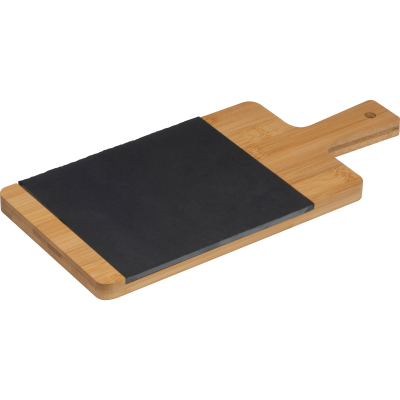 Picture of BAMBOO BOARD with Slate Insert in Beige.