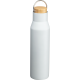 Picture of DRINK BOTTLE MADE FROM RECYCLED STAINLESS STEEL METAL in White