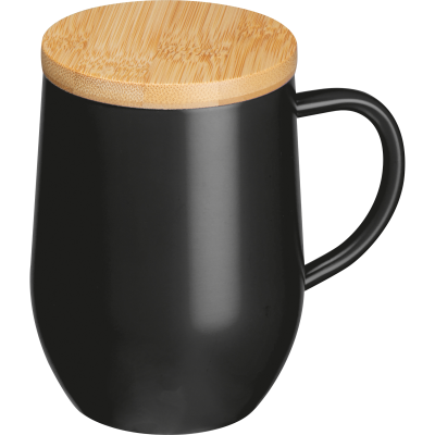 Picture of DOUBLE-WALLED MUG, 300 ML in Black.