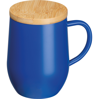 Picture of DOUBLE-WALLED MUG, 300 ML in Blue.
