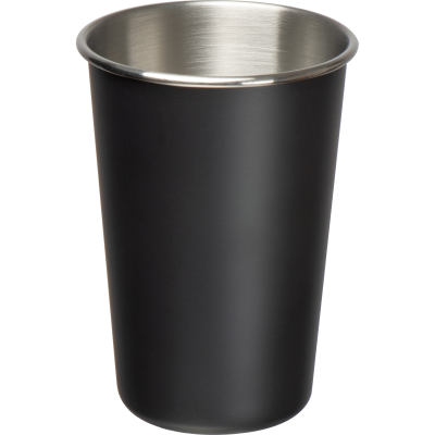 Picture of STAINLESS STEEL METAL CUP 480ML in Black.