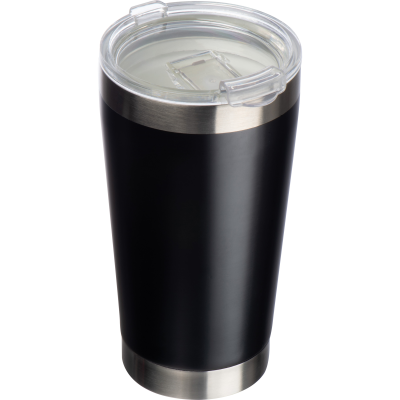 Picture of STAINLESS STEEL METAL MUG with Ceramic Pottery Coating Inside in Black 