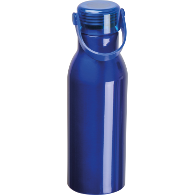 Picture of DRINK BOTTLE MADE FROM RECYCLED ALUMINIUM METAL in Blue 