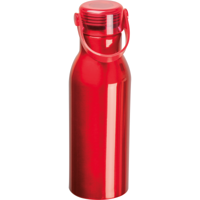 Picture of DRINK BOTTLE MADE FROM RECYCLED ALUMINIUM METAL in Red 