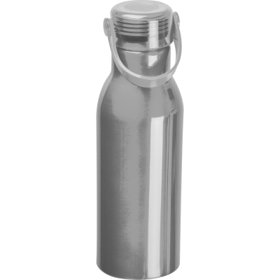 Picture of DRINK BOTTLE MADE FROM RECYCLED ALUMINIUM METAL in Silvergrey 