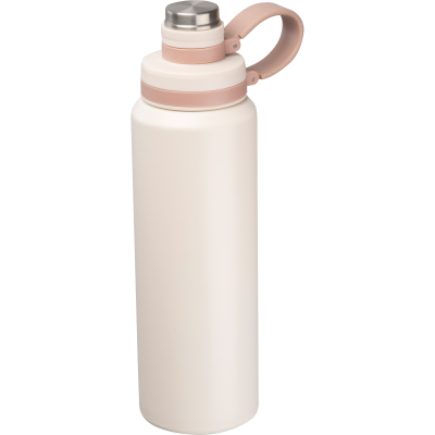 Picture of VACUUM STAINLESS STEEL METAL DRINK BOTTLE, 800ML in Beige 