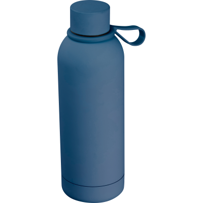 Picture of RUBBER DRINK BOTTLE with Loop, 700 Ml in Darkblue 