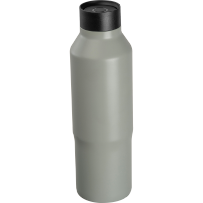 Picture of CRISMA VACUUM STAINLESS STEEL METAL DRINK BOTTLE, 600ML in Silvergrey 