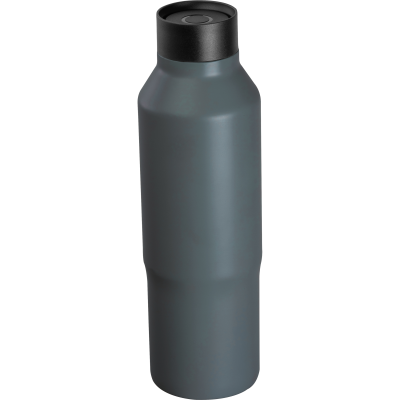Picture of CRISMA VACUUM STAINLESS STEEL METAL DRINK BOTTLE, 600ML in Anthracite Grey 