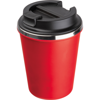 Picture of STAINLESS STEEL METAL DRINK CUP 350ML in Red 