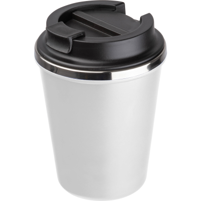 Picture of STAINLESS STEEL METAL DRINK CUP 350ML in White 