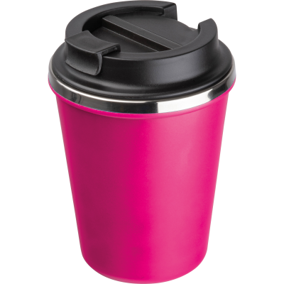 Picture of STAINLESS STEEL METAL DRINK CUP 350ML in Pink 