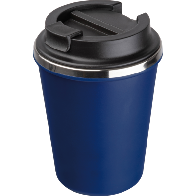 Picture of STAINLESS STEEL METAL DRINK CUP 350ML in Darkblue 