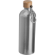 Picture of STAINLESS STEEL METAL DRINK BOTTLE with Carabiner, 750Ml in Silvergrey 