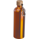 Picture of STAINLESS STEEL METAL DRINK BOTTLE with Carabiner, 750Ml in Orange 
