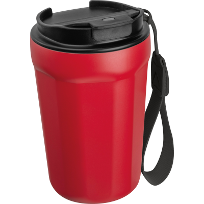 Picture of STAINLESS STEEL METAL DRINK CUP, 350ML in Red 