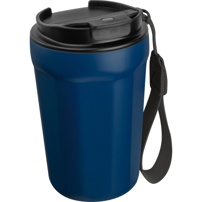 Picture of STAINLESS STEEL METAL DRINK CUP, 350ML in Darkblue 