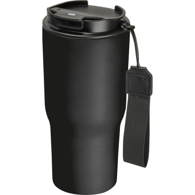 Picture of STAINLESS STEEL METAL DRINK CUP, 550ML in Black 