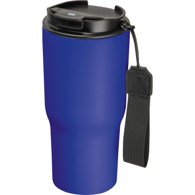 Picture of STAINLESS STEEL METAL DRINK CUP, 550ML in Blue 