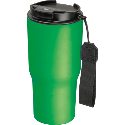 Picture of STAINLESS STEEL METAL DRINK CUP, 550ML in Green 