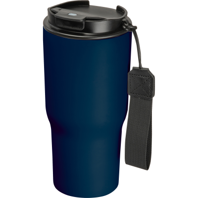 Picture of STAINLESS STEEL METAL DRINK CUP, 550ML in Darkblue 