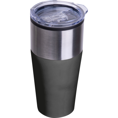 Picture of DOUBLE WALLED DRINK CUP, 600 ML JORDAN in Black