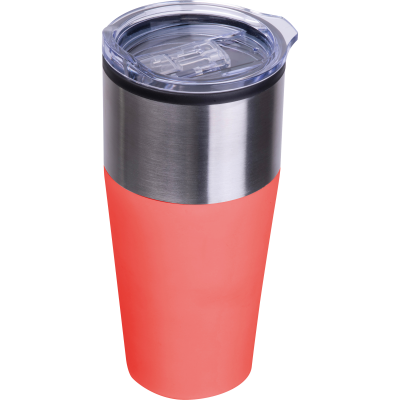 Picture of DOUBLE WALLED DRINK CUP, 600 ML JORDAN in Red
